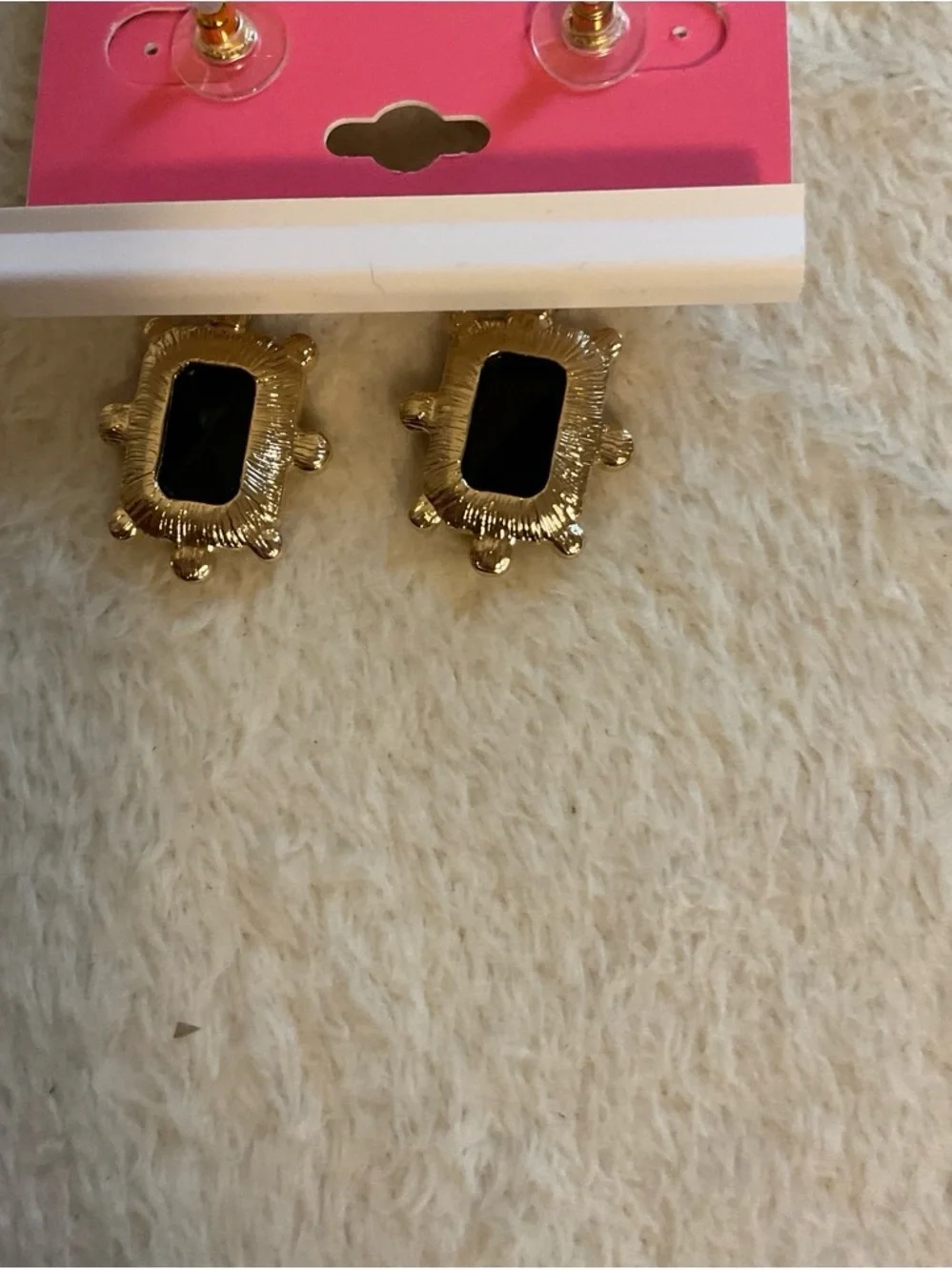 Isaac Mizrahi Black Gemstone and Pearl Drop Earrings